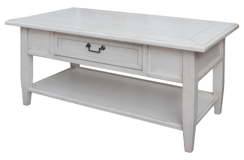 Table de salon rectangulaire avec tiroir