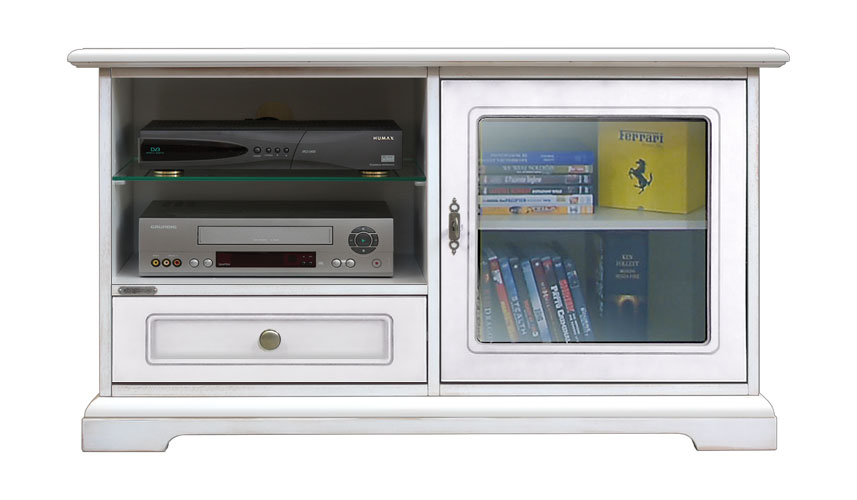 Meuble Tv 1 porte 1 tiroir et &eacute;tag&egrave;res