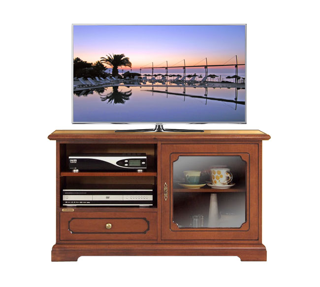 Meuble Tv 1 porte 1 tiroir et &eacute;tag&egrave;res