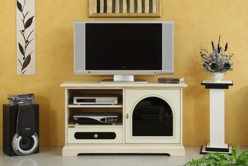 Meuble Tv 1 porte 1 tiroir et &eacute;tag&egrave;res