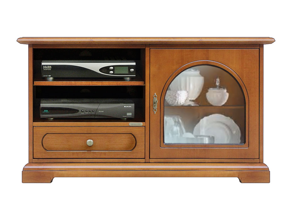 Meuble Tv 1 porte 1 tiroir et &eacute;tag&egrave;res